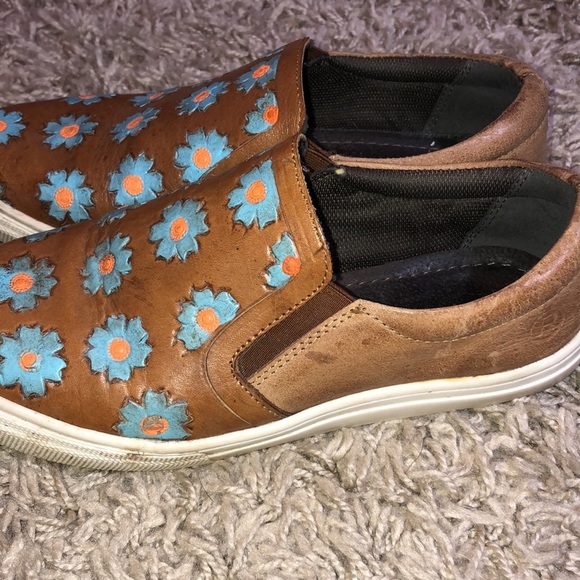 Roper floral Mane Daisies Casual Womens Casual Burnished Tan W Tooled Fl… - Picture 8 of 10